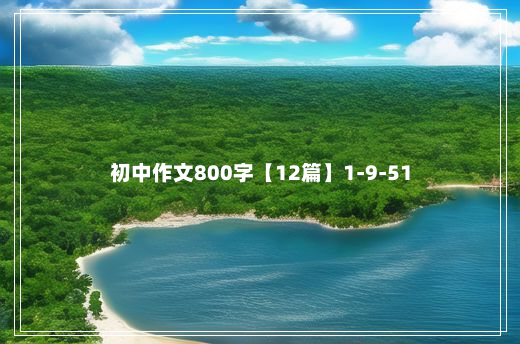 初中作文800字【12篇】1-9-51