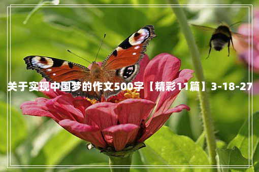 关于实现中国梦的作文500字【精彩11篇】3-18-27