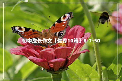 初中成长作文【优秀10篇】6-7-50