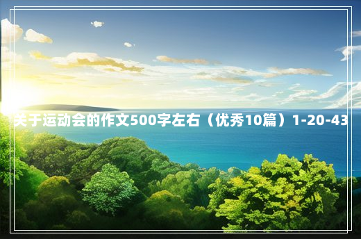 关于运动会的作文500字左右（优秀10篇）1-20-43