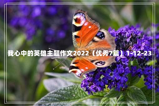 我心中的英雄主题作文2022（优秀7篇）1-12-23