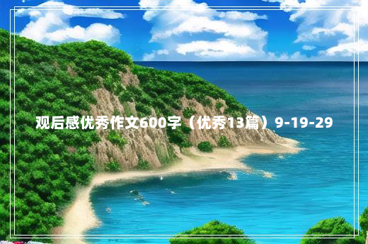 观后感优秀作文600字（优秀13篇）9-19-29