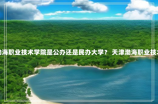 天津渤海职业技术学院是公办还是民办大学？ 天津渤海职业技术学院