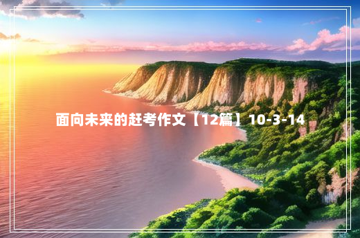 面向未来的赶考作文【12篇】10-3-14