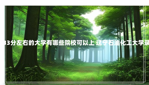 广东高考533分左右的大学有哪些院校可以上 辽宁石油化工大学录取分数线