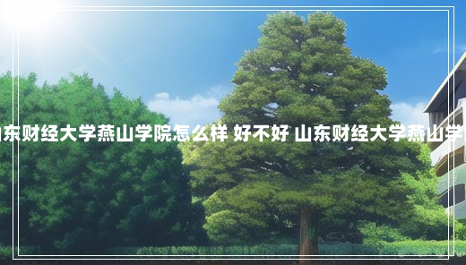 山东财经大学燕山学院怎么样 好不好 山东财经大学燕山学院