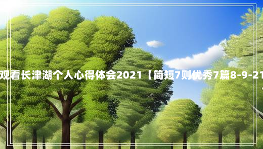 观看长津湖个人心得体会2021【简短7则优秀7篇8-9-21