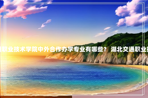 湖北交通职业技术学院中外合作办学专业有哪些？ 湖北交通职业技术学院