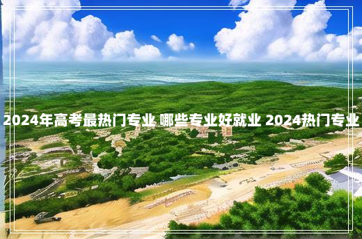 2024年高考最热门专业 哪些专业好就业 2024热门专业