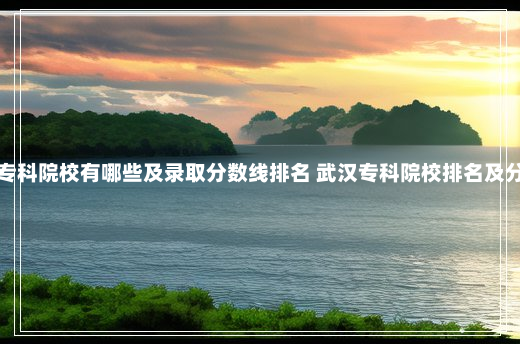 武汉专科院校有哪些及录取分数线排名 武汉专科院校排名及分数线