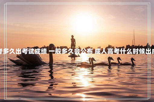 成考多久出考试成绩 一般多久会公布 成人高考什么时候出成绩