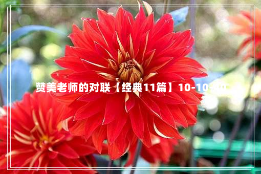 赞美老师的对联【经典11篇】10-10-40