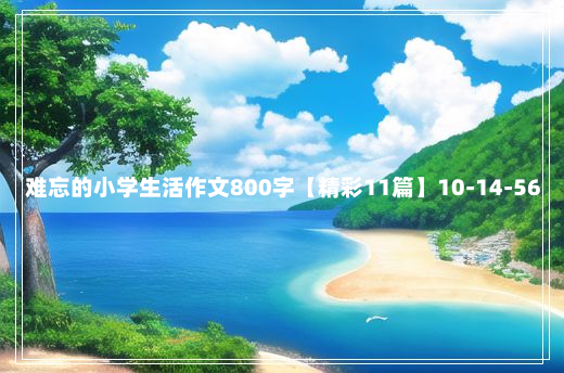 难忘的小学生活作文800字【精彩11篇】10-14-56