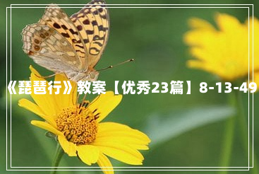 《琵琶行》教案【优秀23篇】8-13-49