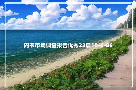 内衣市场调查报告优秀23篇10-6-86